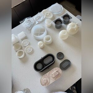 Silicone Mold Set in White and Gray